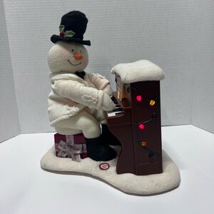 2005 Hallmark PIANO Playing Singing Snowman Plush JINGLE PALS Tested
